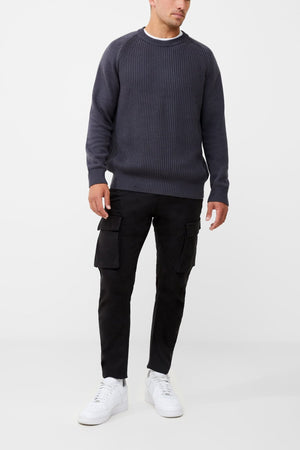 Gentleman's Basic Crew Neck Vertical Stripe Sweater