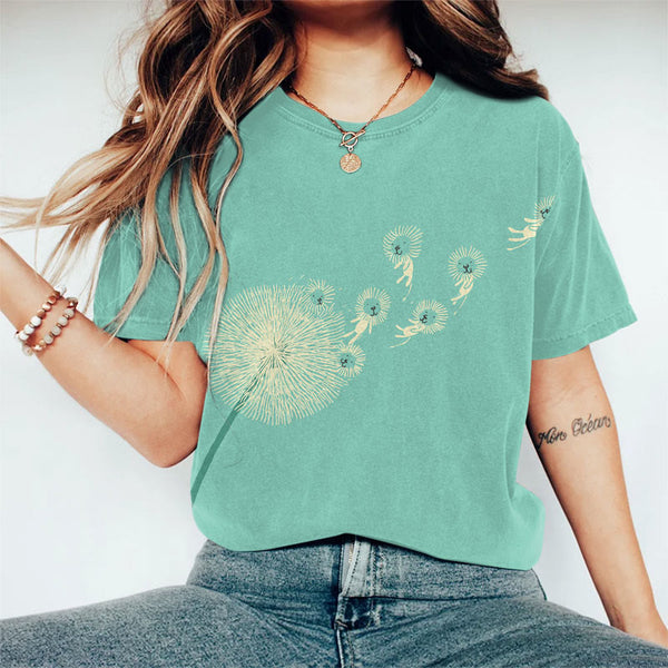 Creative Dandelions Art Print Short Sleeve T-shirt