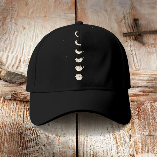 Lunar Eclipse Cat Print Cap