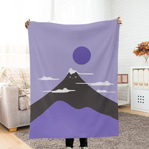 Japanese Cat Art Blanket