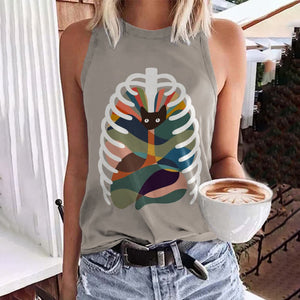 Abstract Cat My Inner Art Tank Top