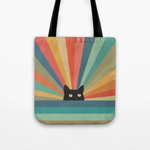 Rainbow Cat Print Bag