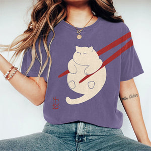 Cat Dumpling Art Print Short-sleeved T-shirt