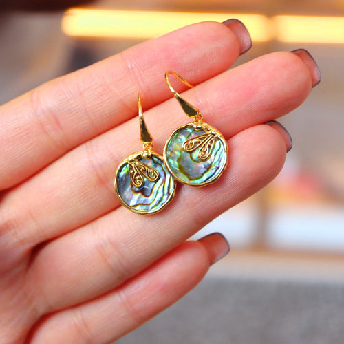 Shell Slice Earrings