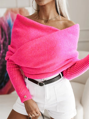 Long Sleeve Cropped Knit Top