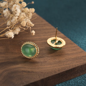 Jade earrings