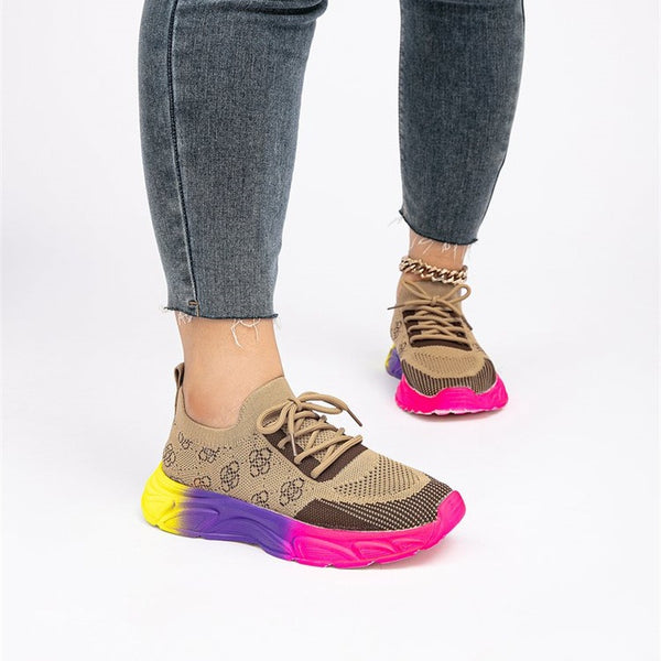 Mesh Colour Block Sneakers