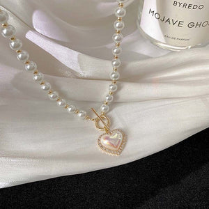 Pearl Heart Necklace