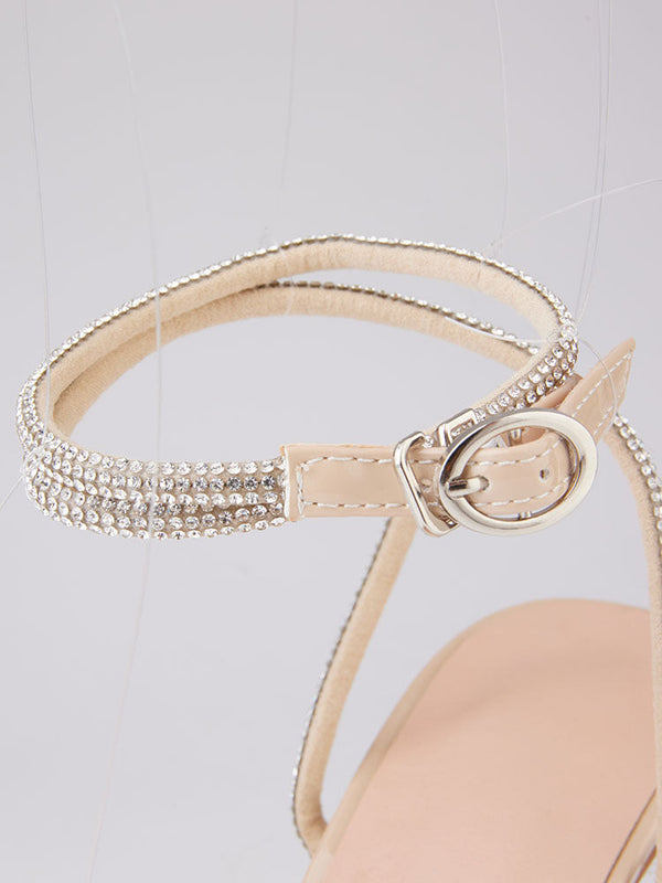 Sparkling Bow High Heel Sandals