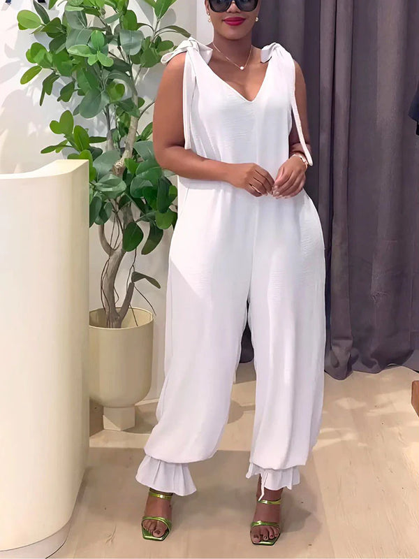 Breeze Tie-Shoulder Jumpsuit