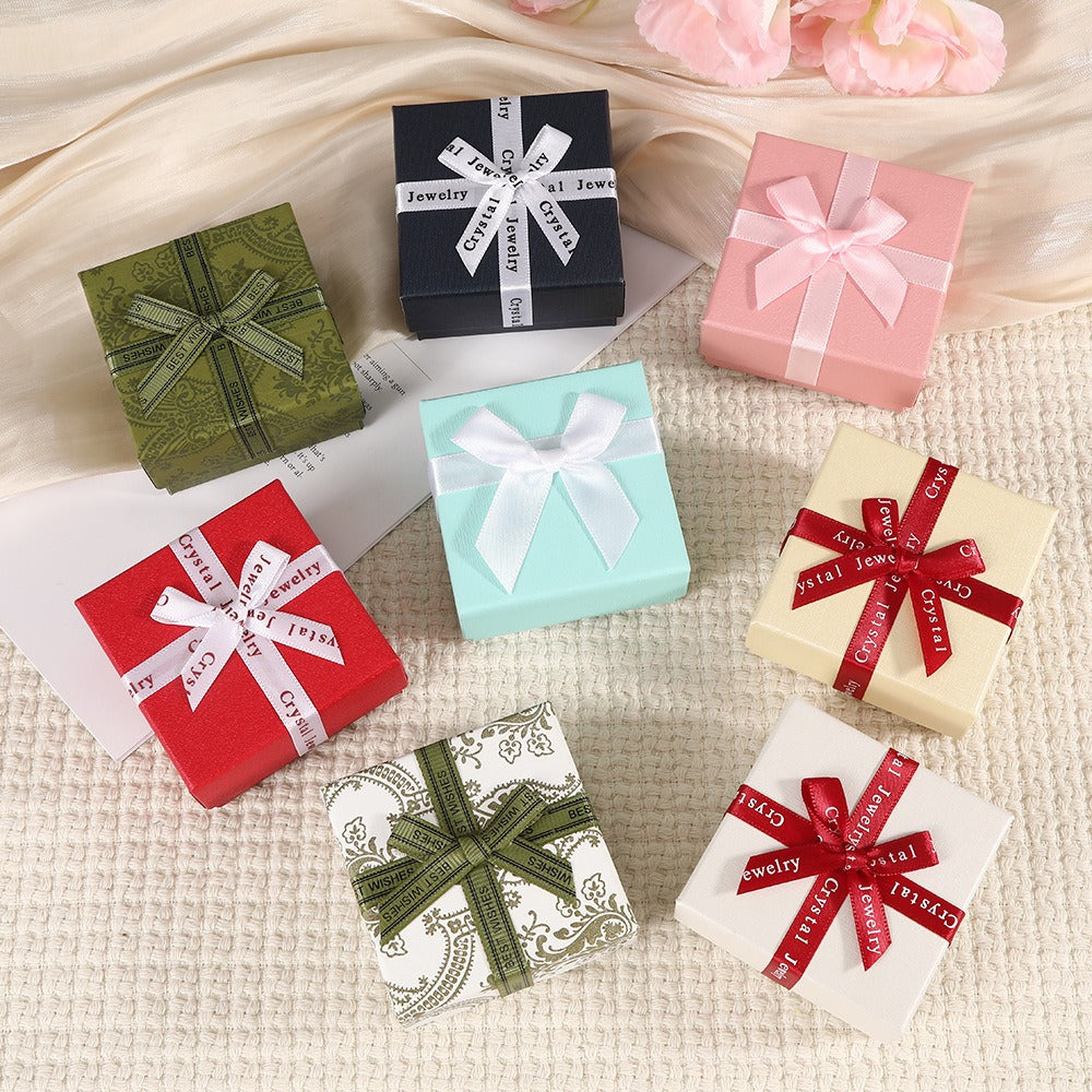 Elegant Butterfly Bow Jewelry Gift Box