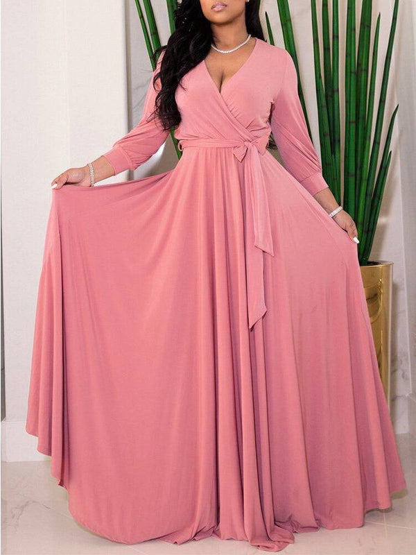 Strap Solid Color Maxi Dress