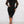 Mesh Puff Sleeve Ribbed Midi Dress