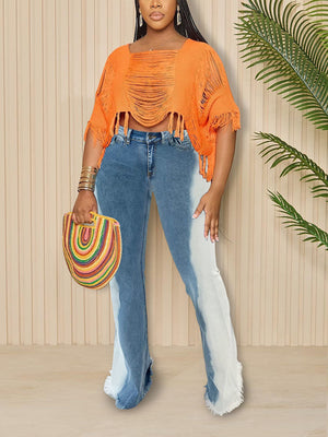 Gradient Flare Jeans