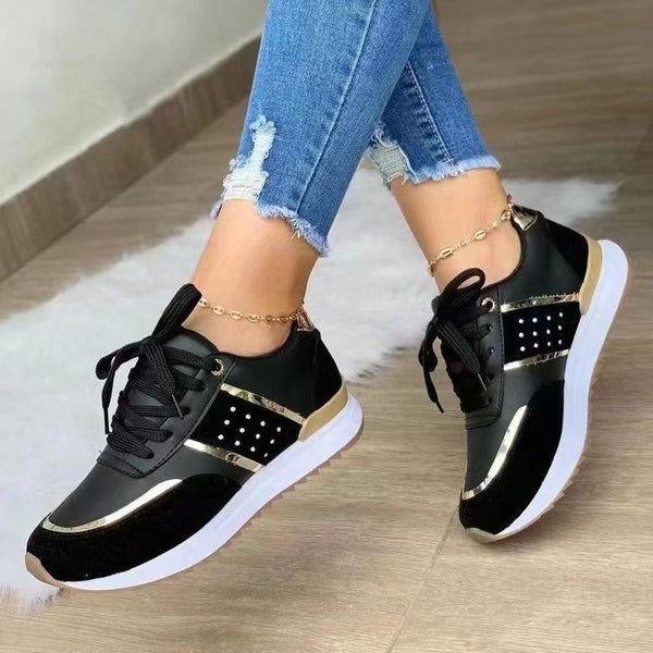 Thick Sole Colourblock Low Top Sneakers