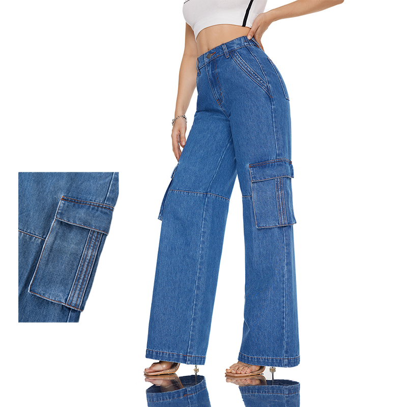 Low Rise Low Crotch Wide Leg Jeans