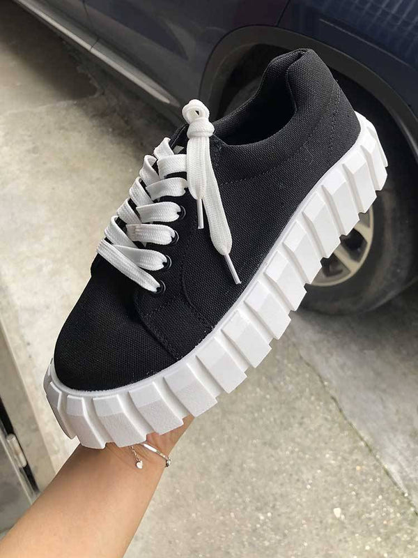 Flat Canvas Sneakers