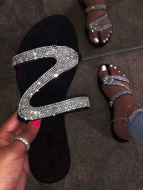 Sweet Hot Drill Sequined Sandals