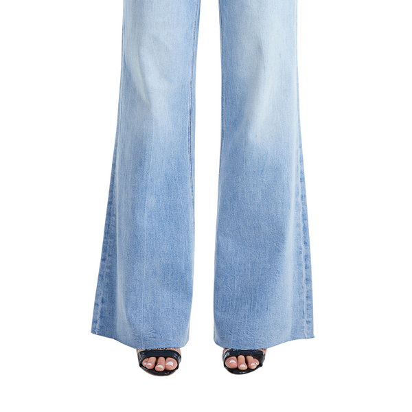 High Waisted Light Blue Wide Leg Jeans