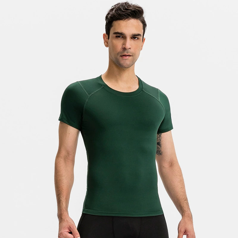 Men's Sport Fitness Quick Dry Short Sleeve