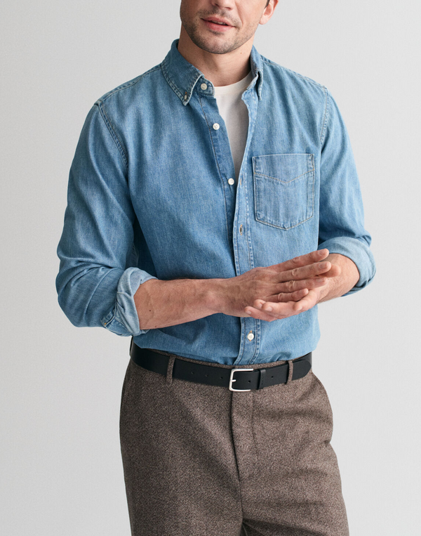 Men's Regular Versatile Fit Denim Shirt