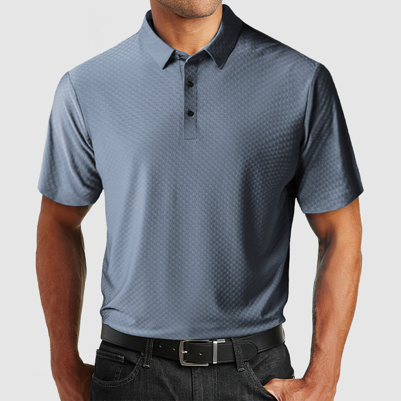 Gentleman's High Quality Ice Silk Textured Polo Shirt