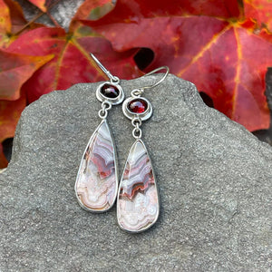 Long Droplet Enamel Earrings