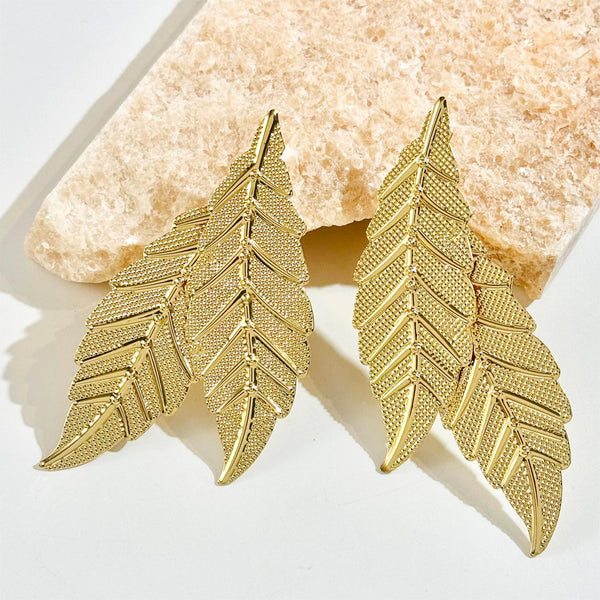 Gold Leaf Earrings