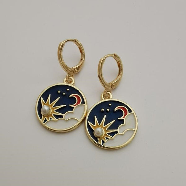 Sun Moon Earrings