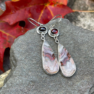 Long Droplet Enamel Earrings