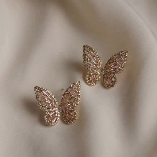 Vintage Bright Butterfly Earrings