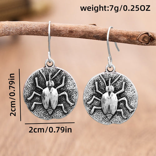 Retro Insect Pendant Earrings