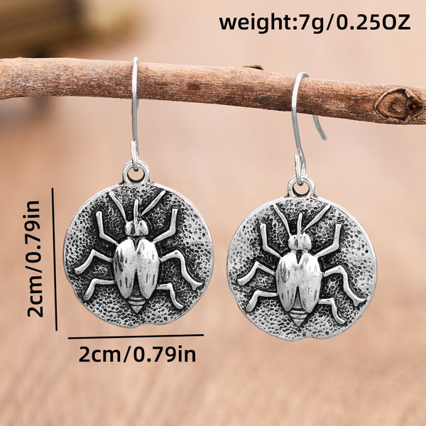 Retro Insect Pendant Earrings