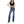 Women High Waist Vintage Micro-Flare Stretch Bootcut Flare Sleek & Flattering Retro Jeans-SH25F05