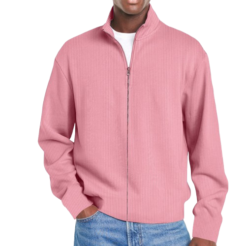 Men's Basic Versatile Zipper Sweatshirt