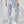 Drawstring Printed High Waisted Wide Leg Jeans