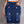 Printed Denim Long Skirt