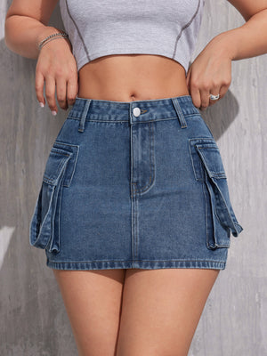 Summer Fashion Suspender Denim Shorts