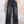 High Street Vintage Dark Blue Jeans New Do Old Side Stripe Denim Wide Leg Pants