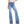 Women High Waist Stretch Flared Jeans with Butterfly Lace Embroidery Stylish-SH25F04