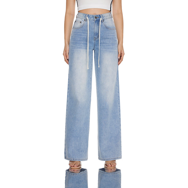 Low Rise Low Profile Wide Leg Jeans