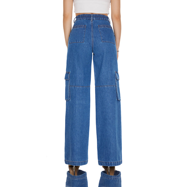 Low Rise Low Crotch Wide Leg Jeans