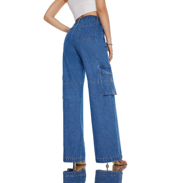 Low Rise Low Crotch Wide Leg Jeans