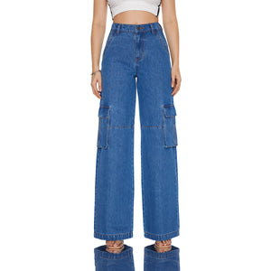 Low Rise Low Crotch Wide Leg Jeans