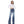 Mid Waist 4 Pocket Wide Leg Jeans