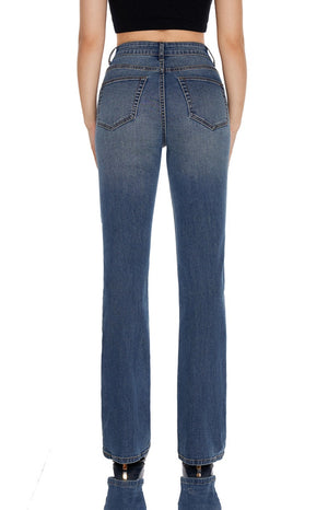 Micro-Flare Stretch Retro Jeans