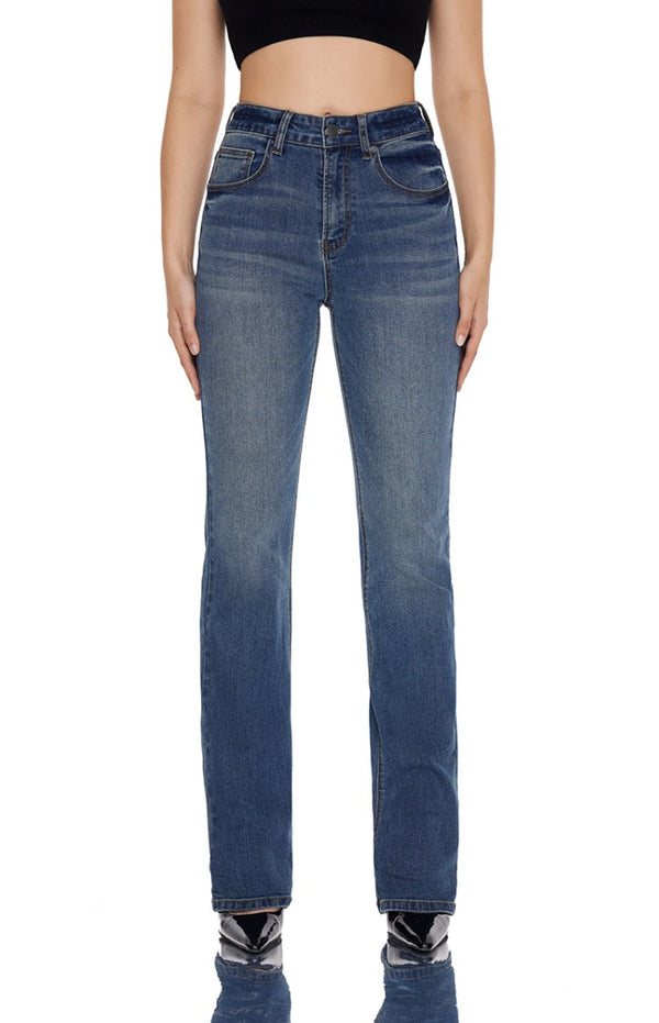 Micro-Flare Stretch Retro Jeans