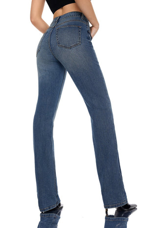 Micro-Flare Stretch Retro Jeans