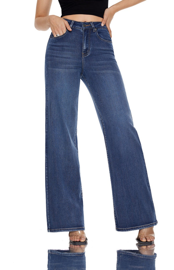 Women Straight Leg Baggy Jeans