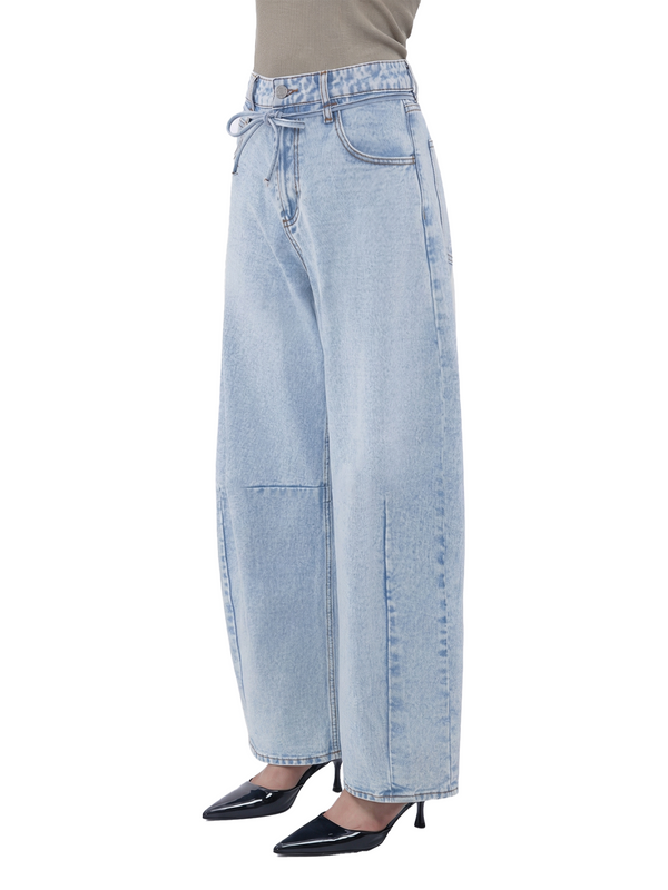 BlueMoment High Waist Barrel Leg Jeans for Women Loose Baggy Denim Pants